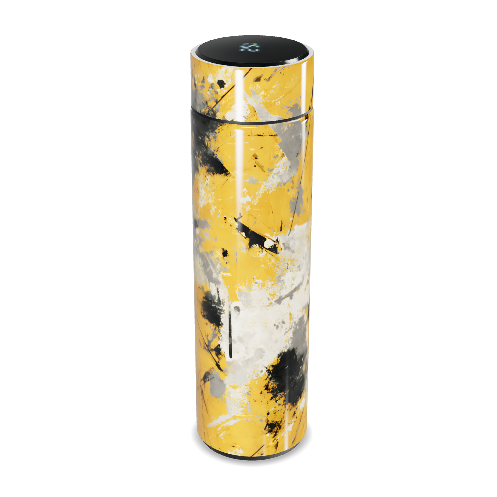 Garrafa Térmica Touch - Amarela Abstrata