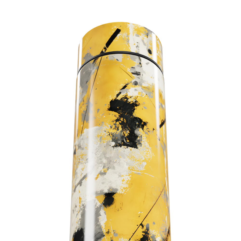 Garrafa Térmica Touch - Amarela Abstrata