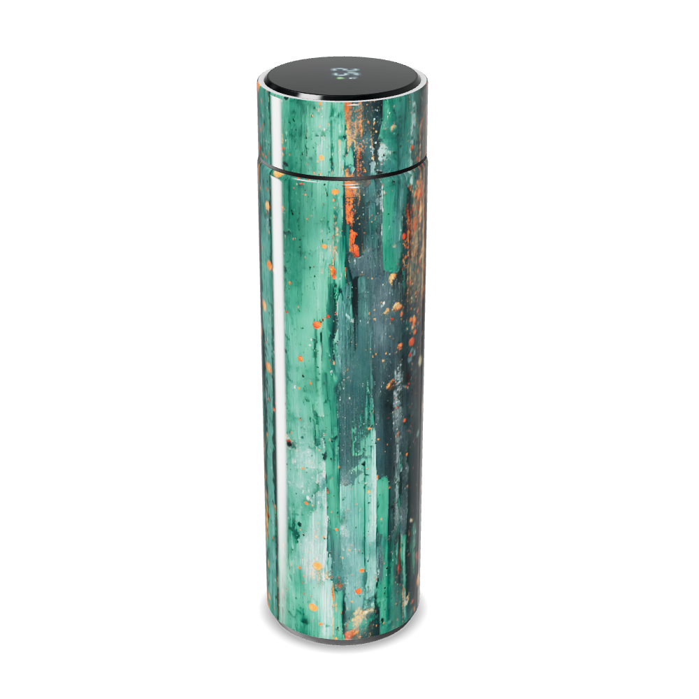 Garrafa Térmica Touch - Verde Marmorizada