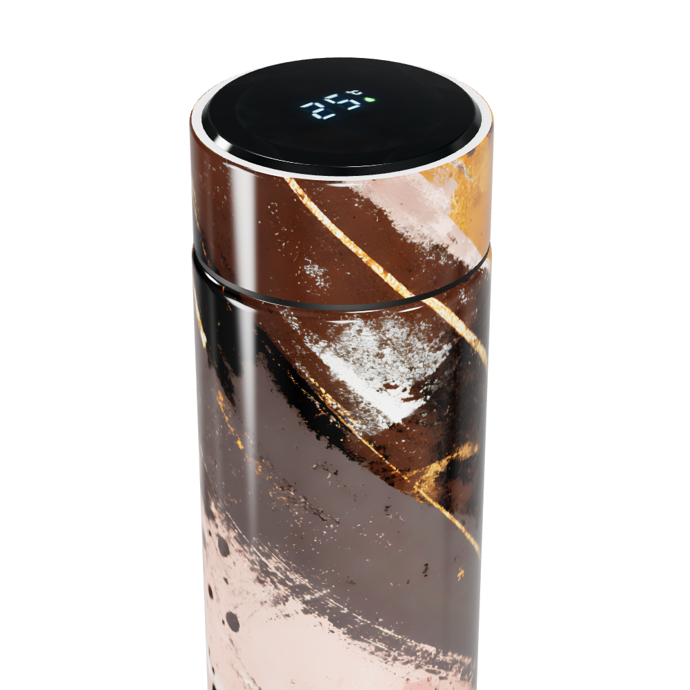 Garrafa Térmica Touch - Design Abstrato Multicolor