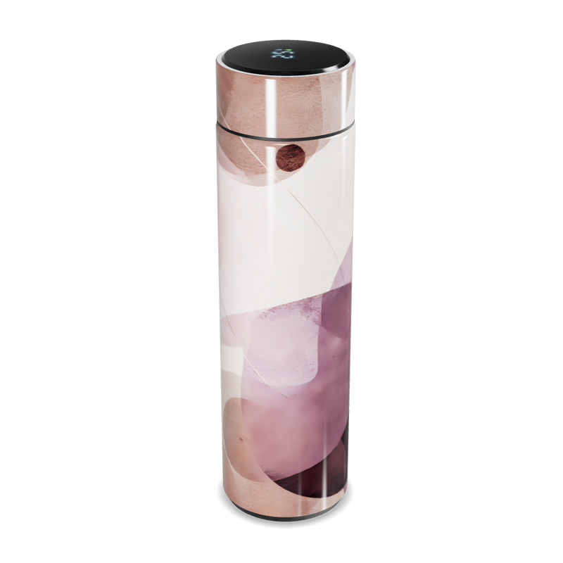 Garrafa Térmica Touch - Floral Digital Display