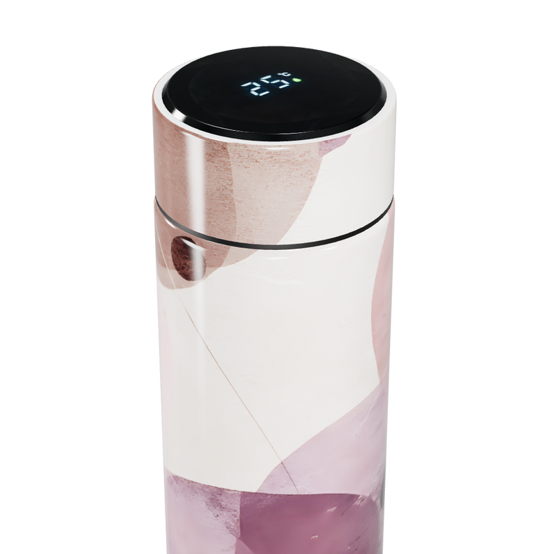 Garrafa Térmica Touch - Floral Digital Display