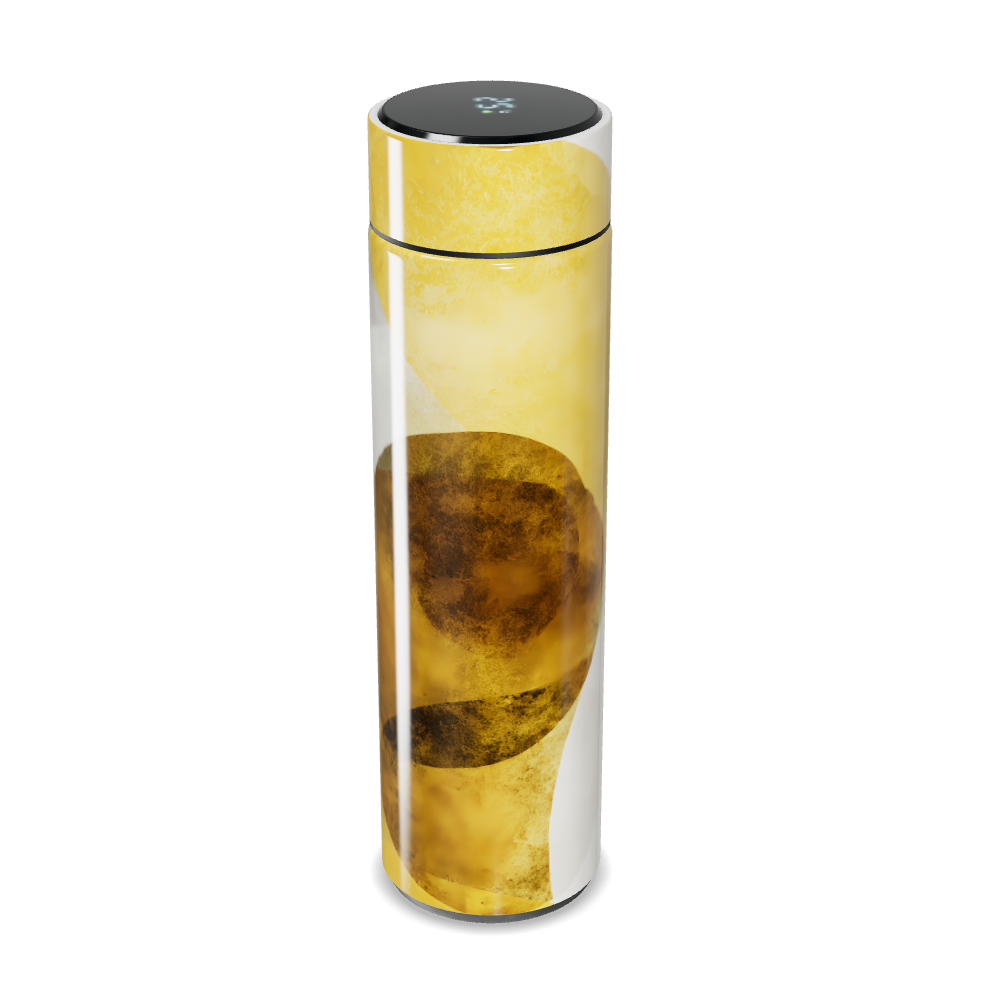 Garrafa Térmica Touch - Dourada com Display Digital