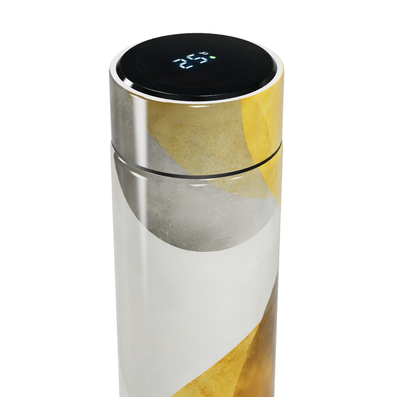 Garrafa Térmica Touch - Dourada com Display Digital
