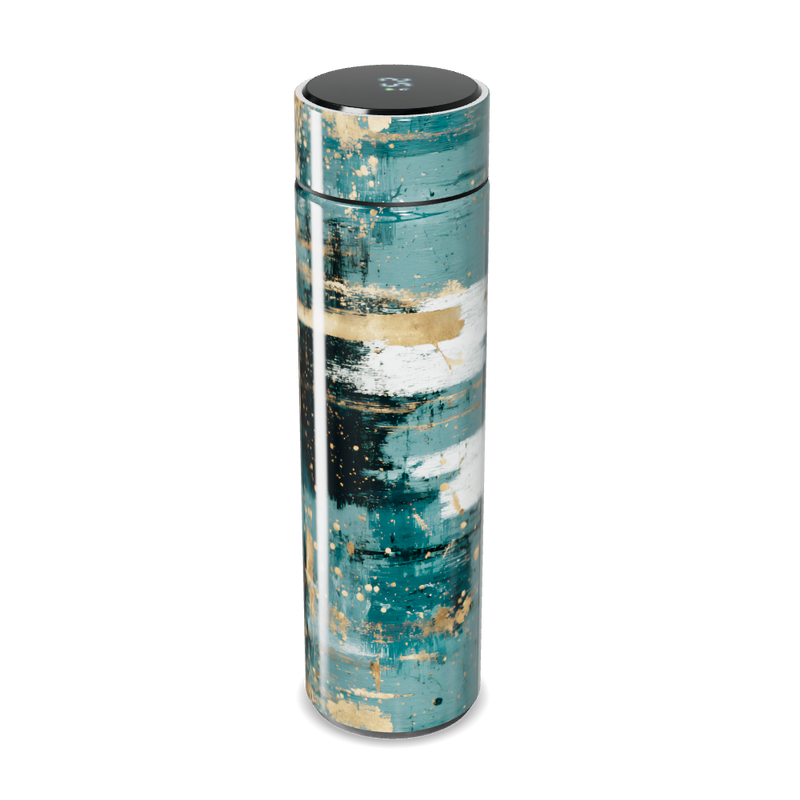 Garrafa Térmica Touch - Azul Abstrato Digital