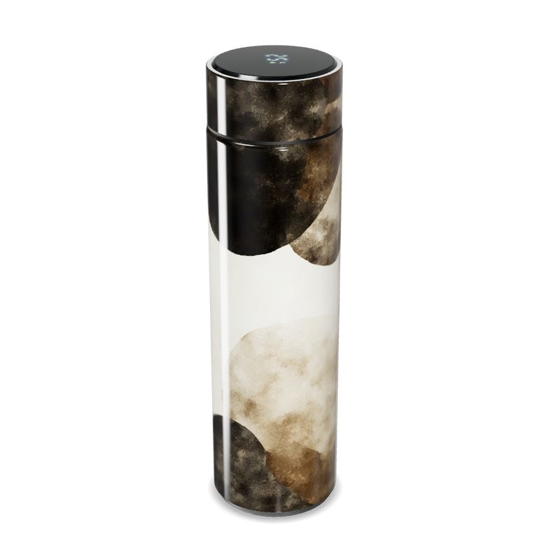 Garrafa Térmica Touch - Preto e Branco Texturizado