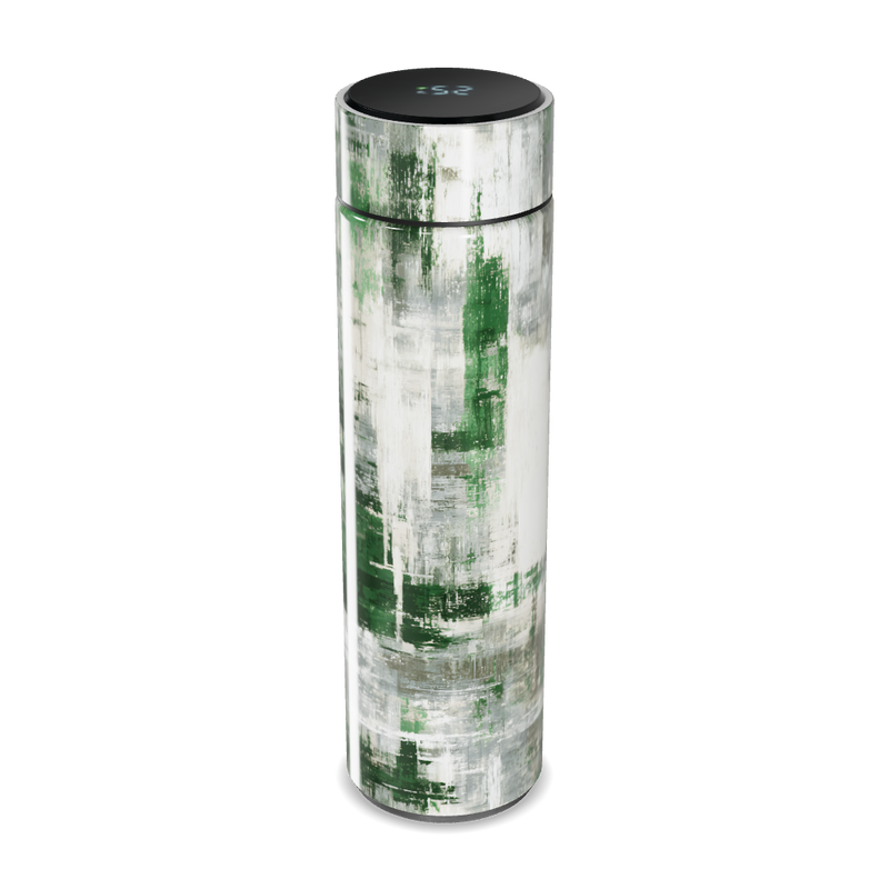 Garrafa Térmica Touch - Estampa Verde e Branco