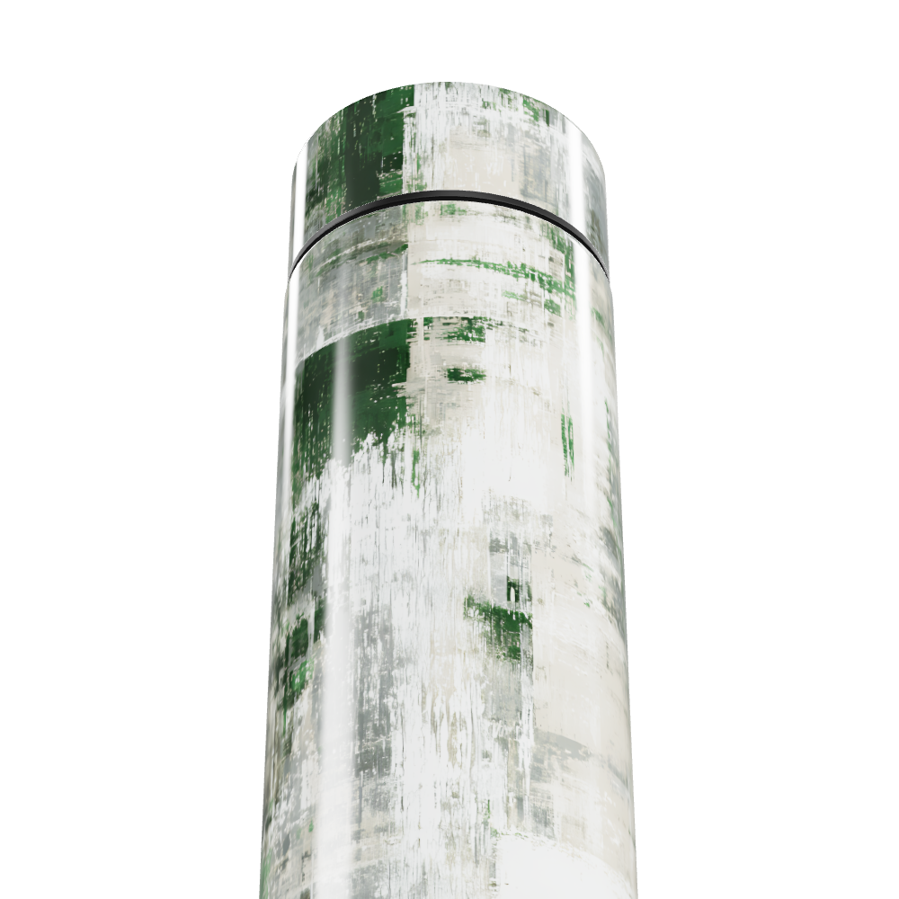 Garrafa Térmica Touch - Estampa Verde e Branco