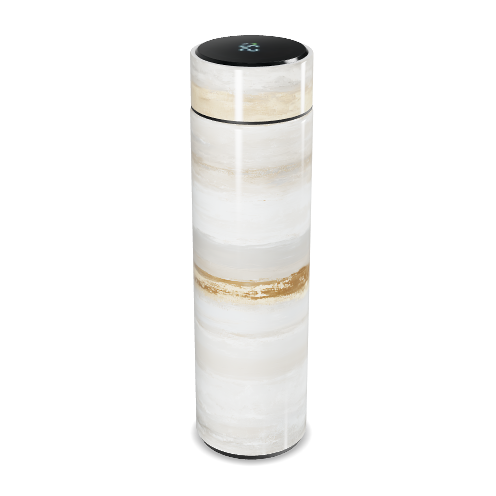 Garrafa Térmica Touch - Mármore Branco Digital