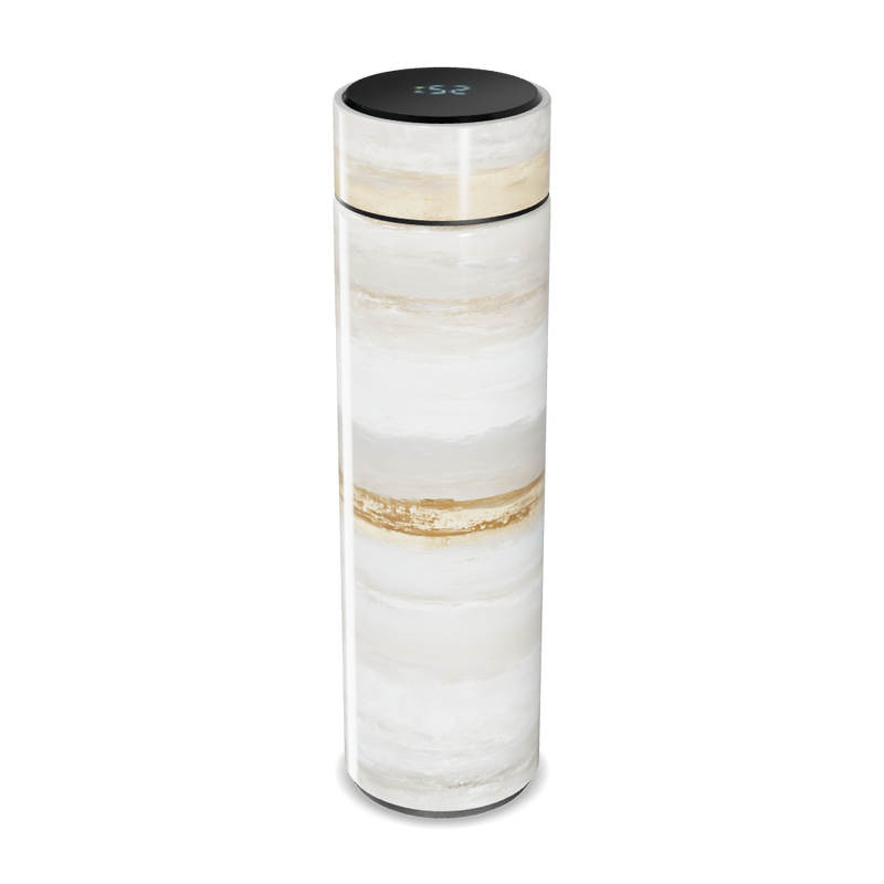 Garrafa Térmica Touch - Mármore Branco Digital