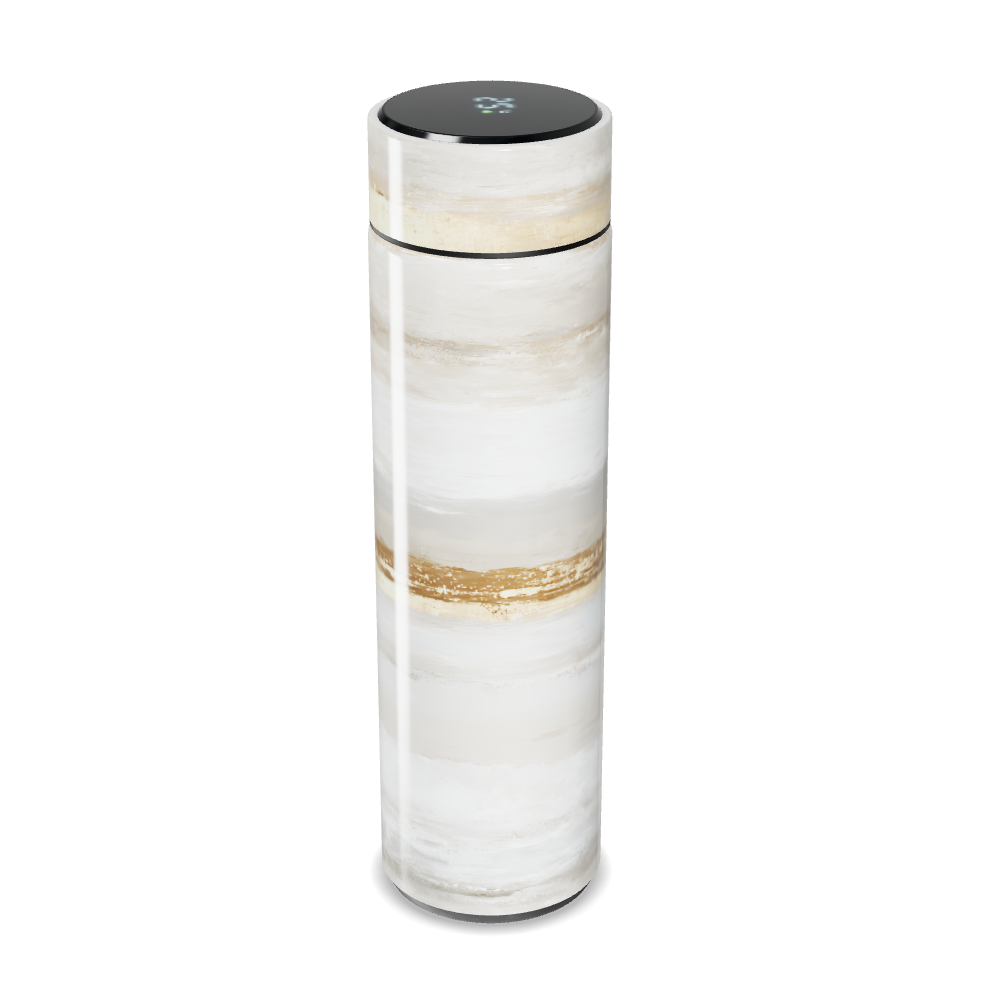 Garrafa Térmica Touch - Mármore Branco Digital