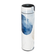 Garrafa Térmica Touch - Azul e Branca com Display