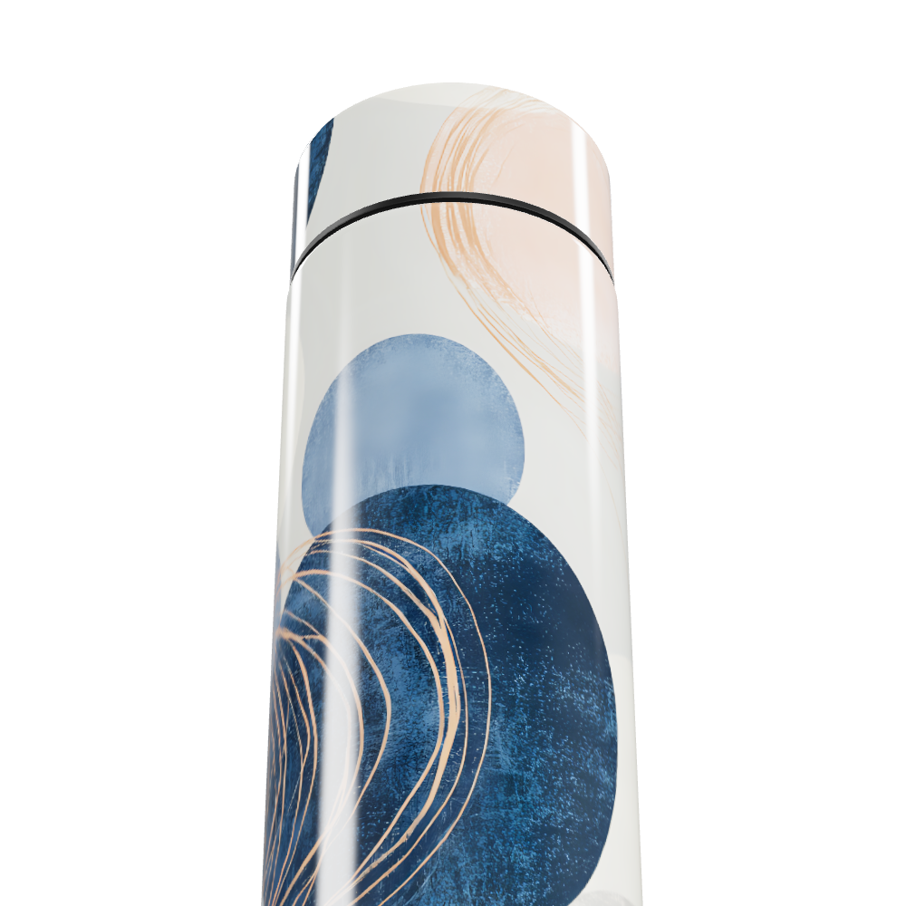 Garrafa Térmica Touch - Estampa Azul e Bege