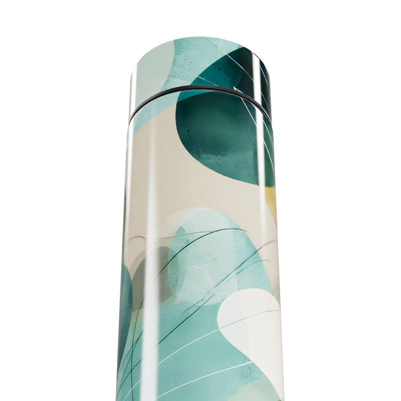 Garrafa Térmica Touch - Estampa Azul Abstrata