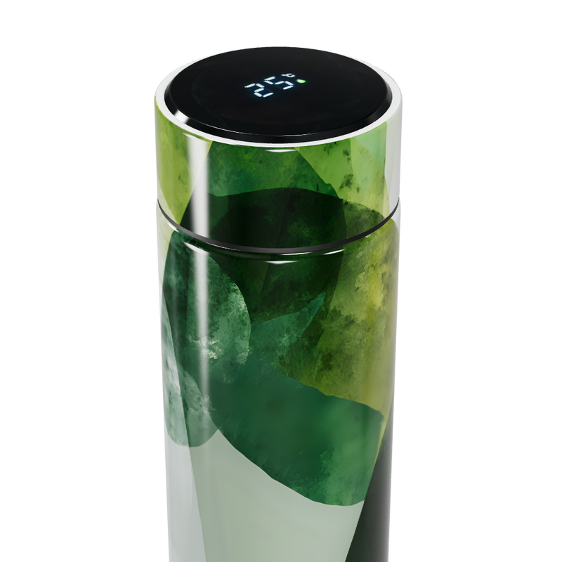 Garrafa Térmica Touch - Verde Abstrato