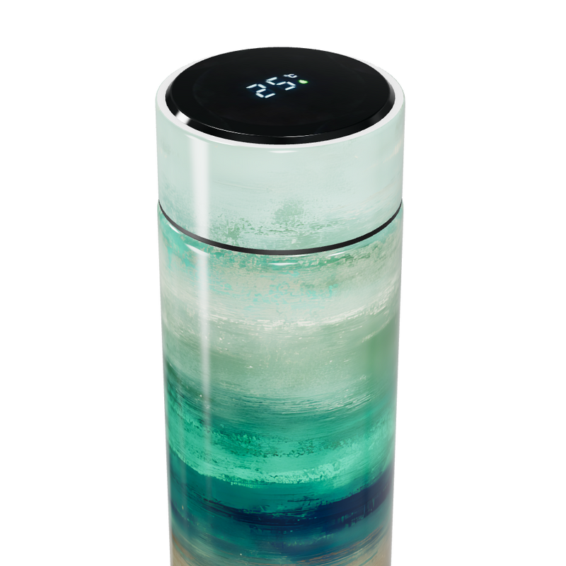 Garrafa Térmica Touch - Estampa Aqua Vidro