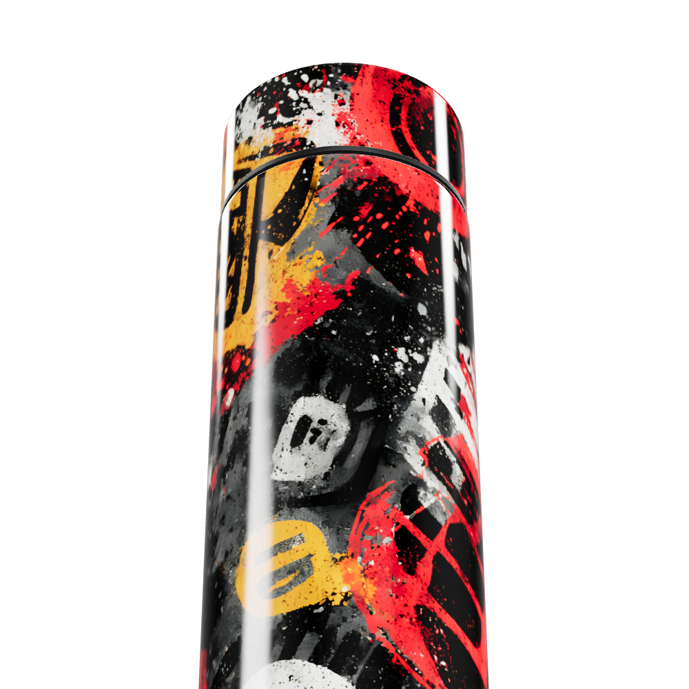 Garrafa Térmica Touch - Estampa Colorida Abstrata