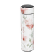 Garrafa Térmica Touch - Floral Branca Digital