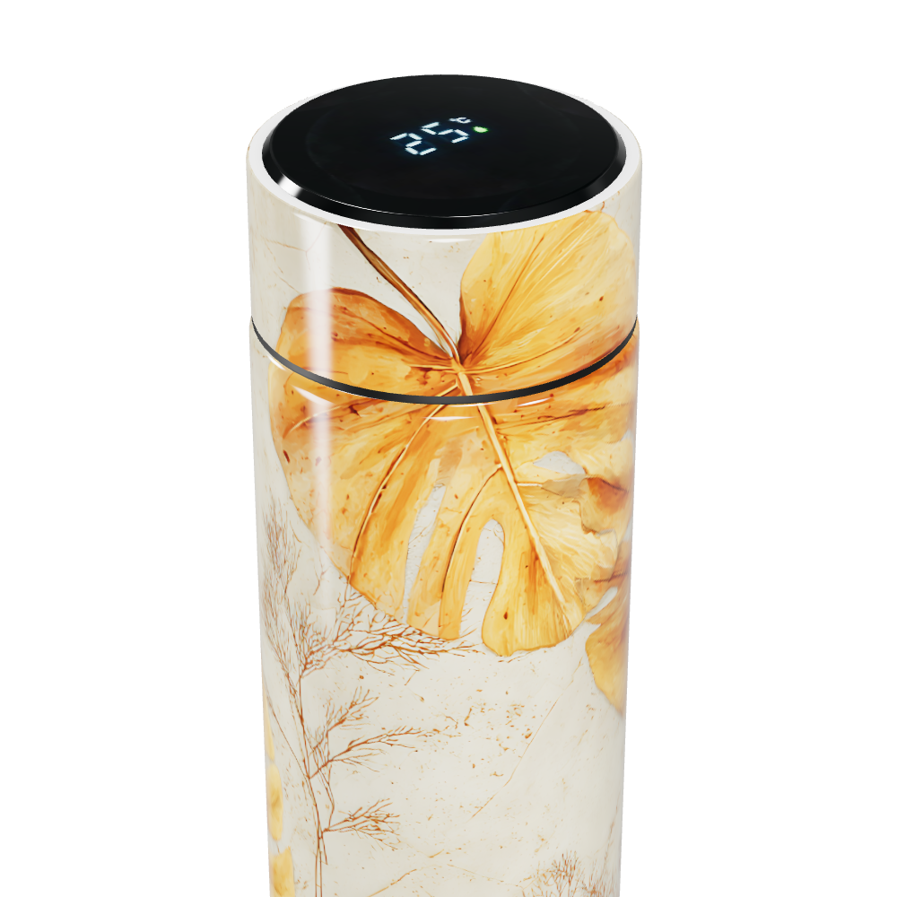 Garrafa Térmica Touch - Floral Bege