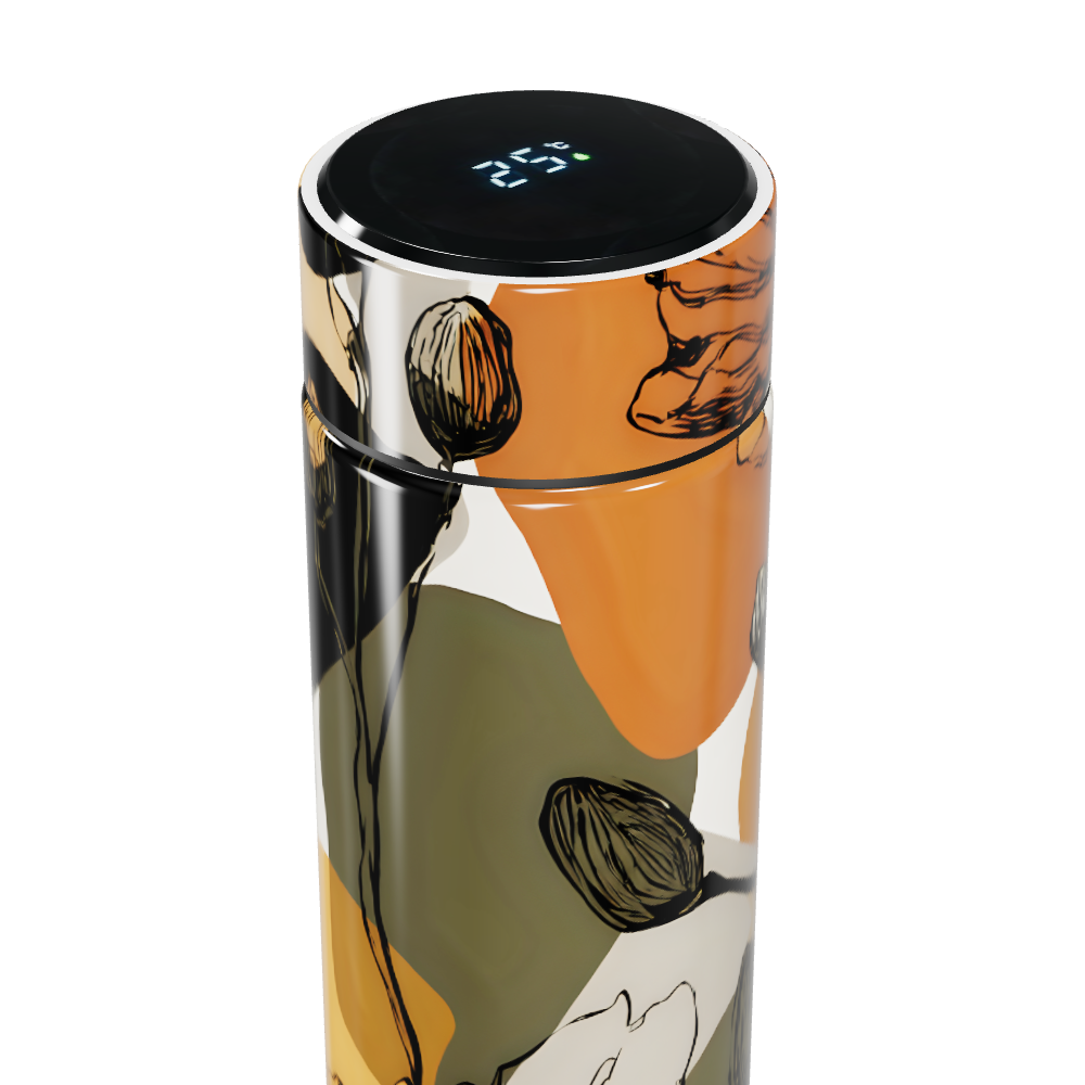 Garrafa Térmica Touch Estampa Floral Colorida