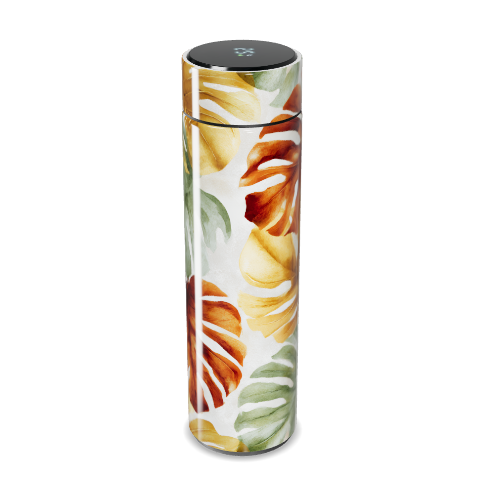 Garrafa Térmica Touch - Folhas Tropicais