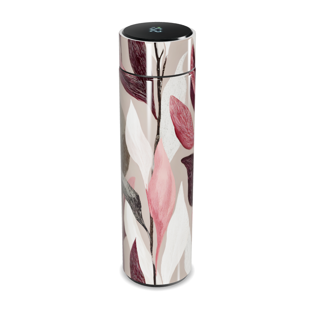 Garrafa Térmica Touch - Folhas Coloridas