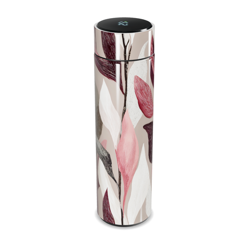 Garrafa Térmica Touch - Folhas Coloridas