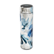 Garrafa Térmica Touch - Folhas Azuis Inox