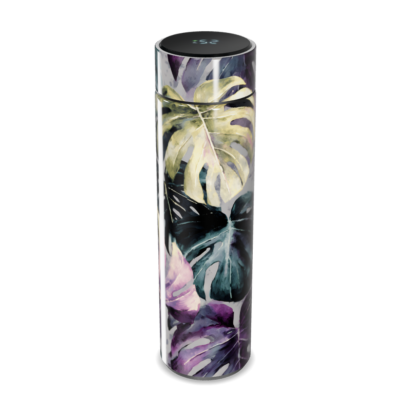 Garrafa Térmica Touch - Folhas Roxas