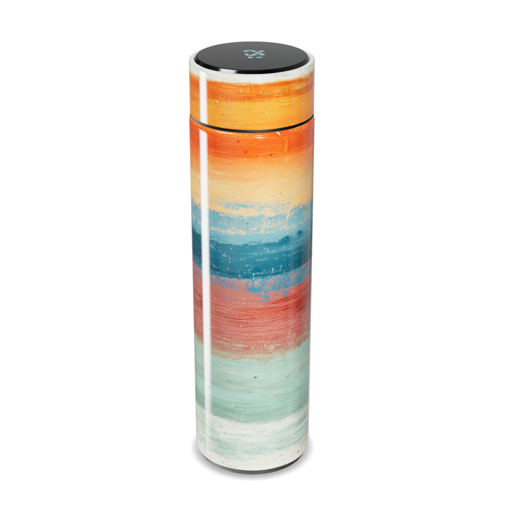 Garrafa Térmica Touch - Listras Coloridas