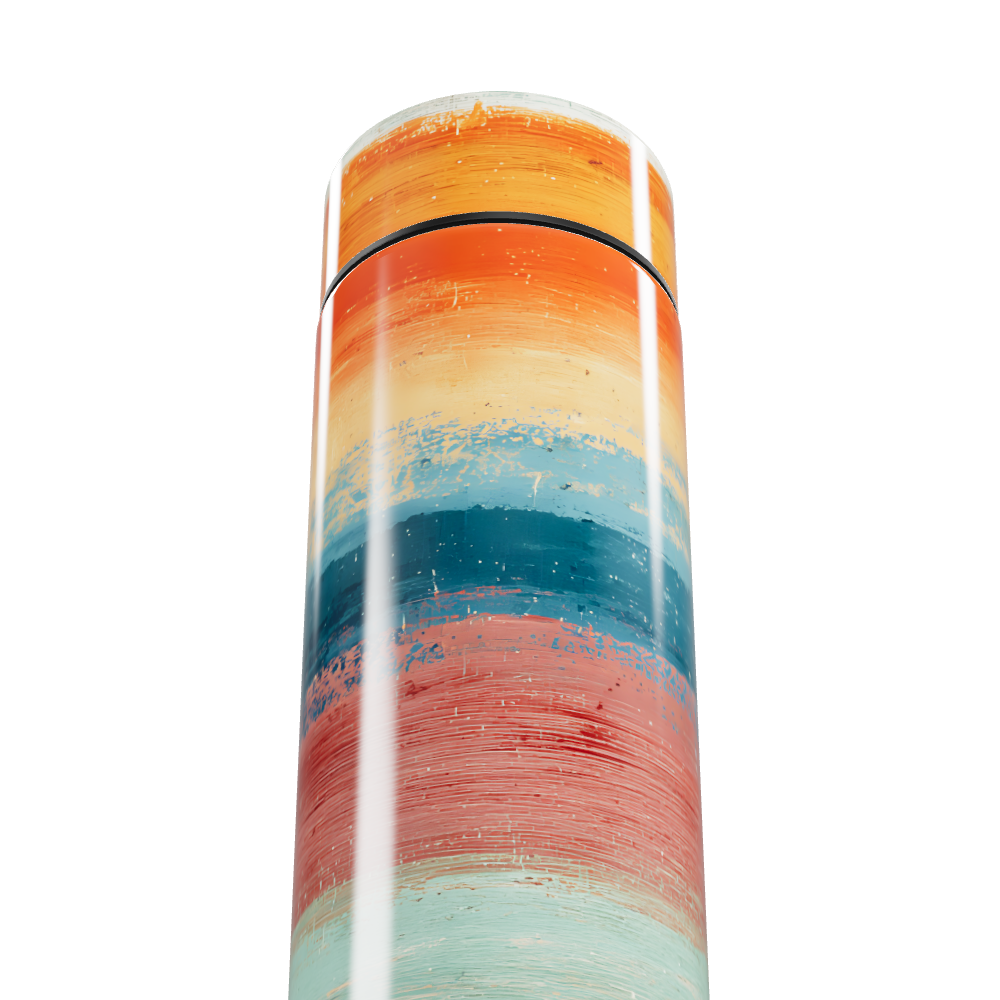 Garrafa Térmica Touch - Listras Coloridas