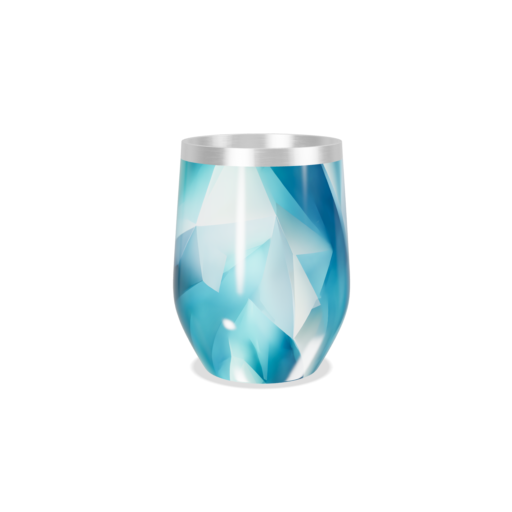 Copo Térmico Slim - Azul Geométrico Inox