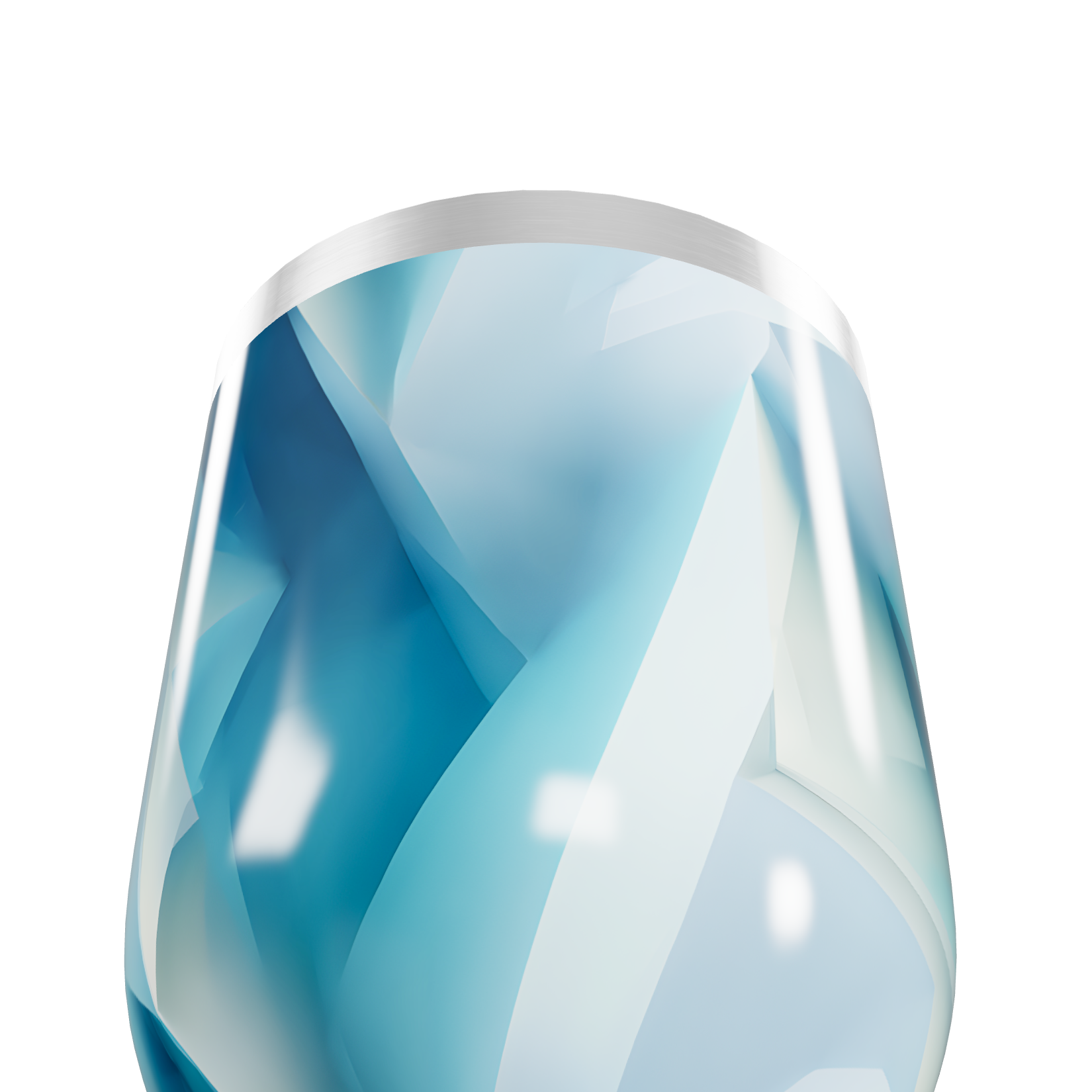 Copo Térmico Slim - Azul Geométrico Inox