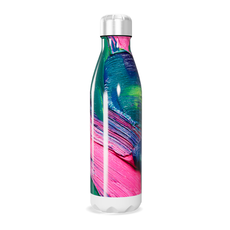 Garrafa Inox - Estampa Colorida Abstrata