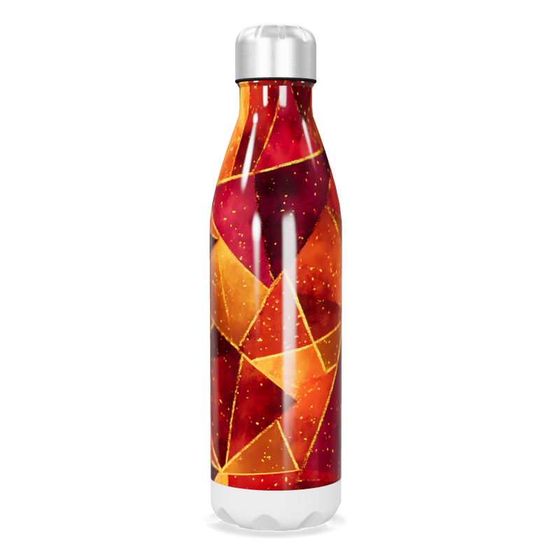 Garrafa Inox - Estampa Geométrica Colorida