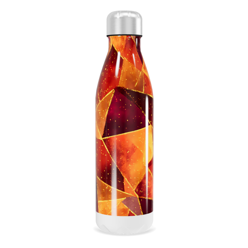 Garrafa Inox - Estampa Geométrica Colorida
