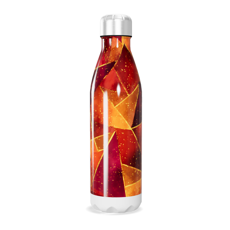 Garrafa Inox - Estampa Geométrica Colorida