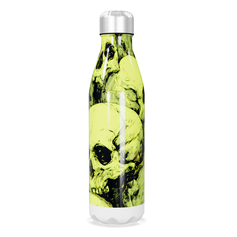 Garrafa Inox - Caveiras Neon