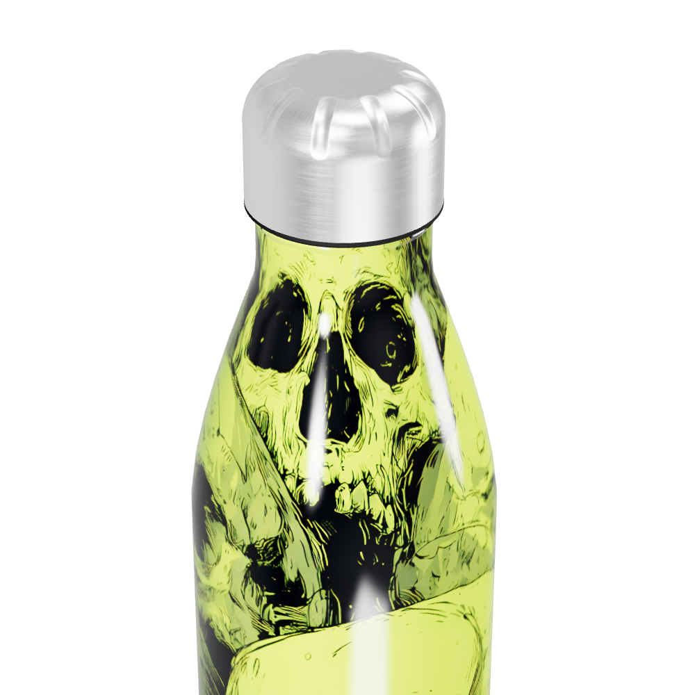 Garrafa Inox - Caveiras Neon