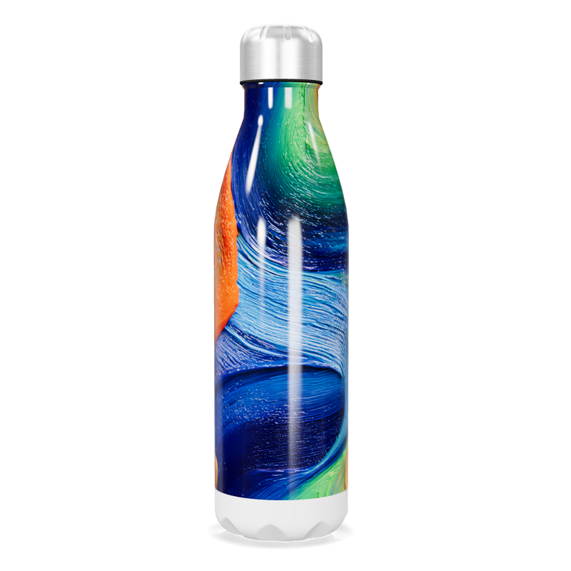Garrafa Inox Colorida - Design Abstrato