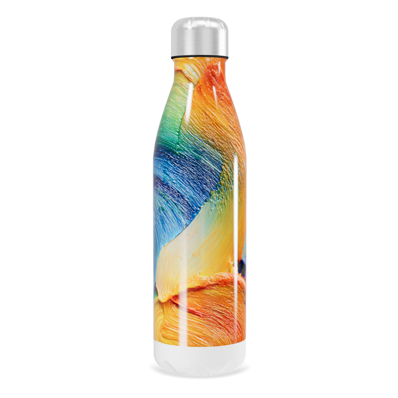 Garrafa Inox Colorida - Design Abstrato