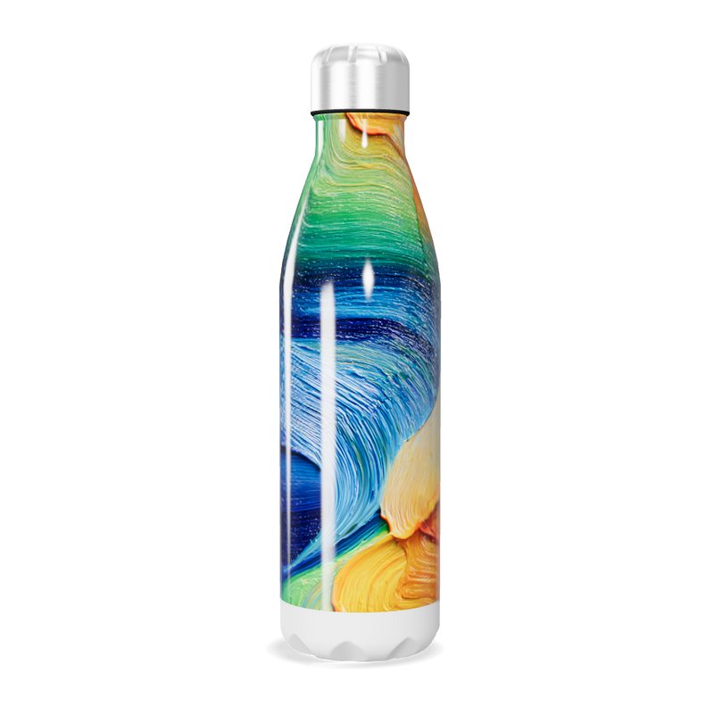Garrafa Inox Colorida - Design Abstrato