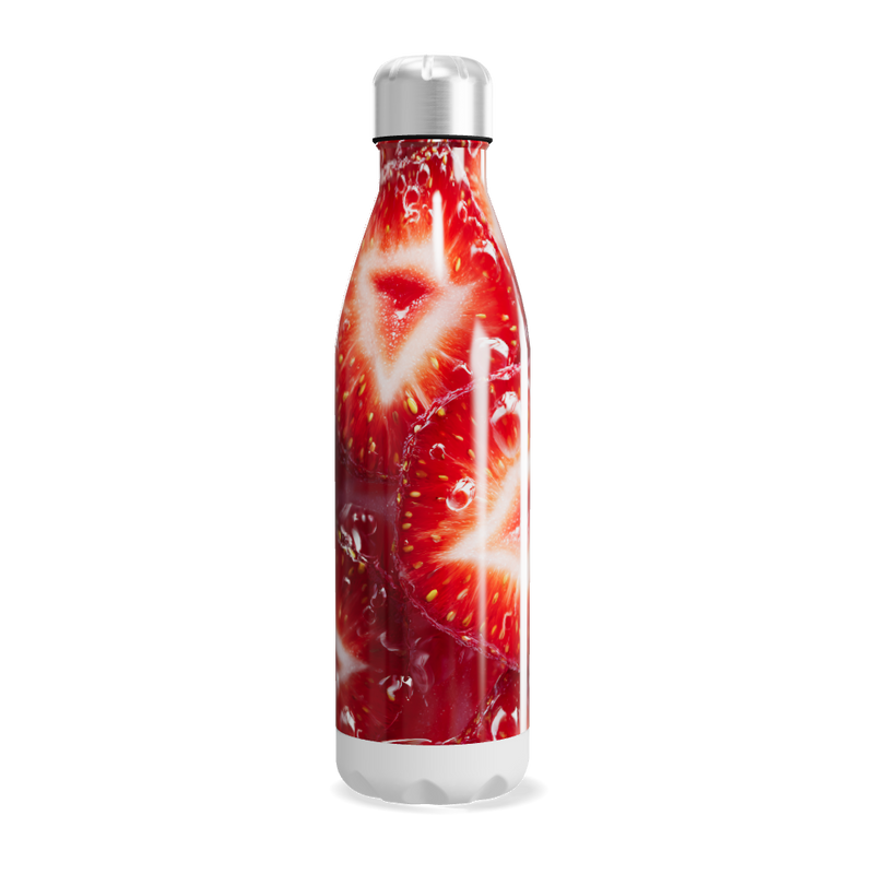 Garrafa Inox - Estampa Morango 750ml