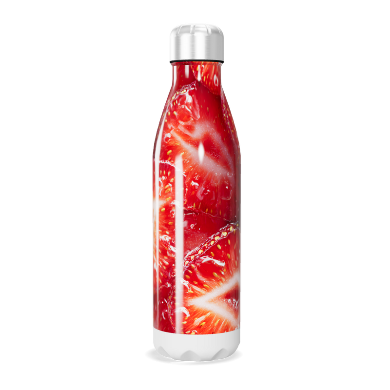 Garrafa Inox - Estampa Morango 750ml