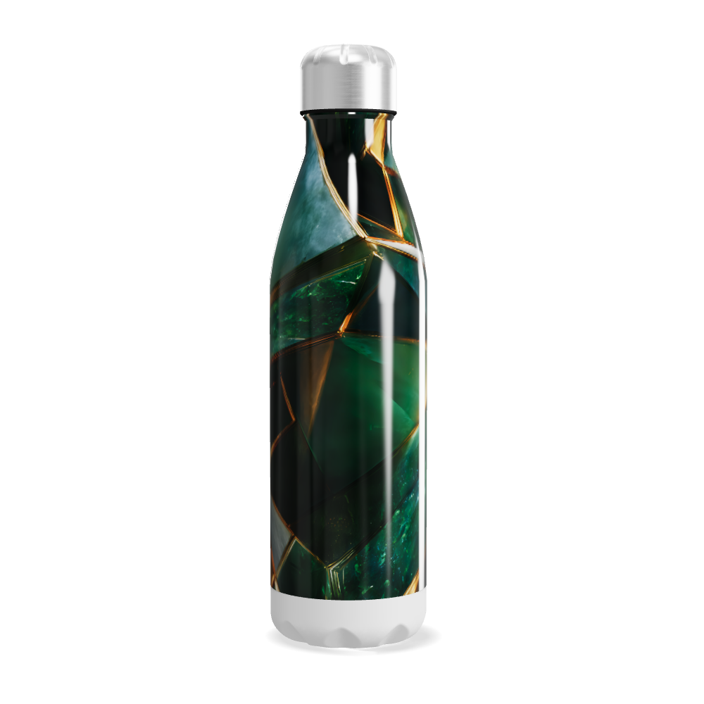 Garrafa Inox - Verde Geométrica