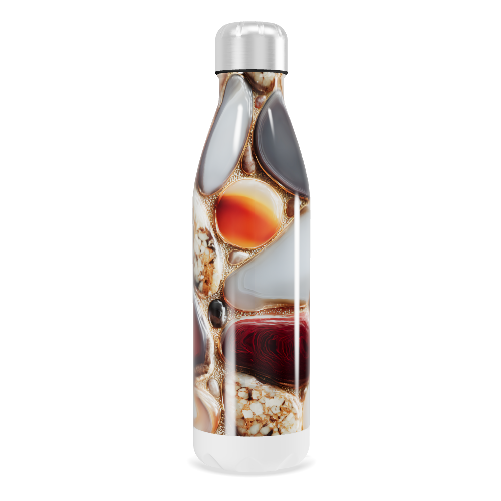 Garrafa Inox - Estampa Pedras Coloridas