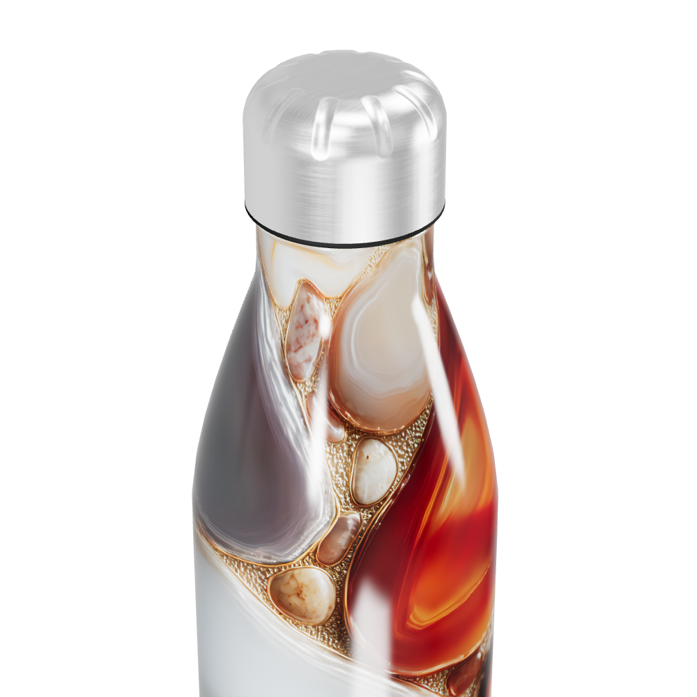 Garrafa Inox - Estampa Pedras Coloridas