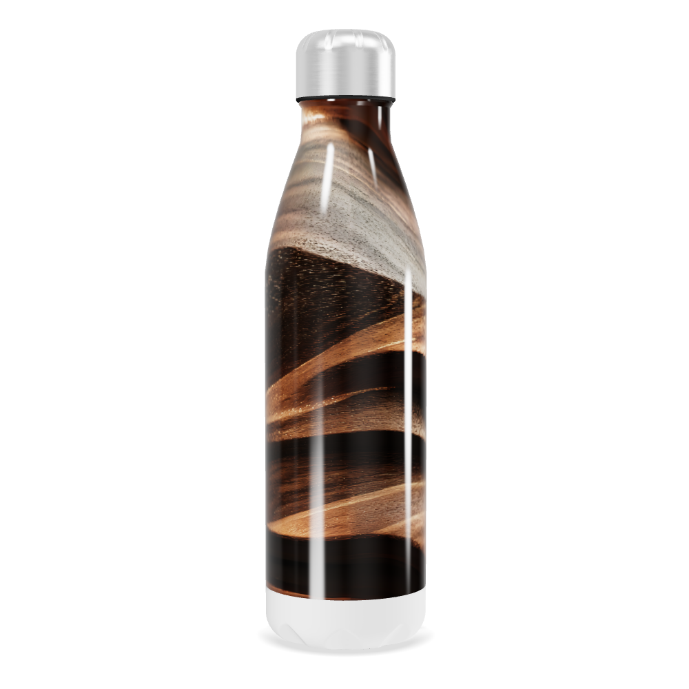 Garrafa Inox - Marrom Madeira 500ml