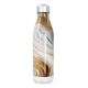 Garrafa Inox - Mármore Marrom e Branco