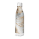 Garrafa Inox - Mármore Marrom e Branco